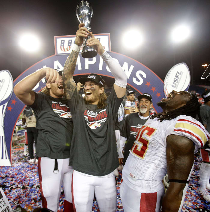 USFL championship game between the Birmingham Stallions and The Philadelphia Stars held at Tom Benson Hall of Fame Stadium July, 3, 2022. Ssh30984